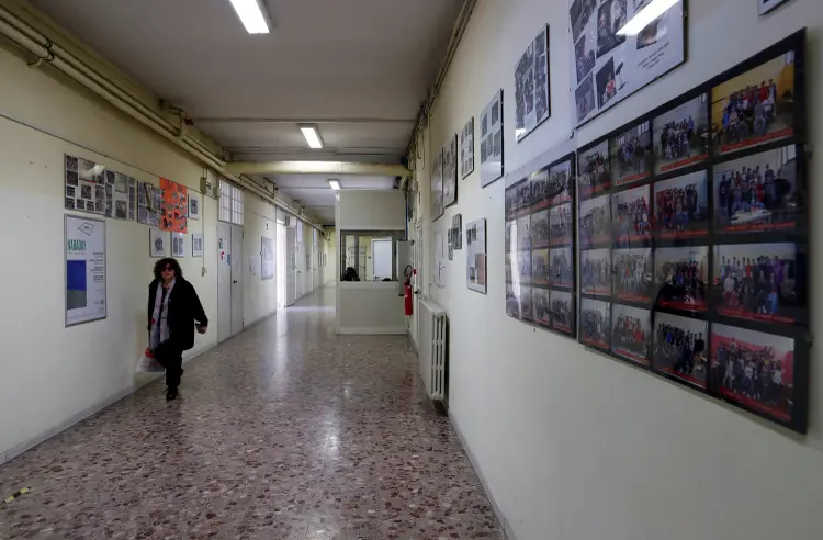 Escola vazia na Itália: país fechou escolas e universidades por causa do coronavírus (Remo Casilli/Reuters)