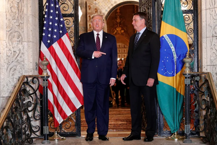Brasil-EUA: Bolsonaro se reuniu com Trump na Flórida no final de semana (Tom Brenner/Reuters)