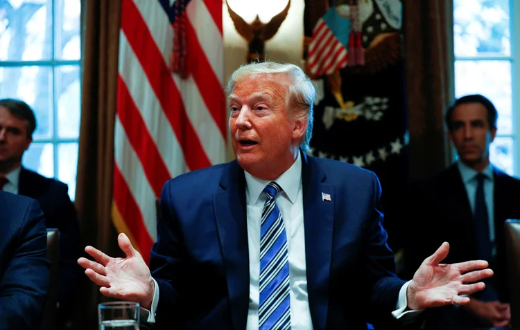 Trump: presidente americano suspendeu os voos da Europa para o país (Tom Brenner/Reuters)