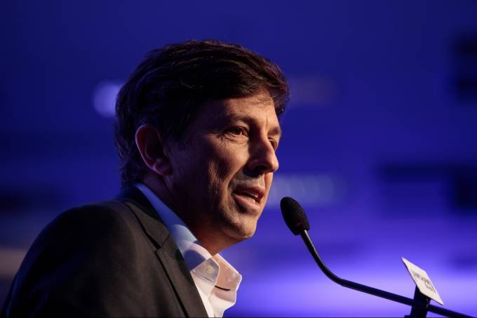 João Amoêdo: um dos fundadores do partido foi candidato à Presidência pelo Novo em 2018 e terminou a disputa em quinto lugar. (Patricia Monteiro/Bloomberg)