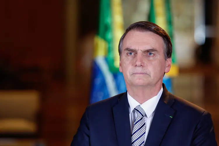 Bolsonaro: presidente chamou de "piada" a presença do humorista em coletiva (Isac Nóbrega/PR/Flickr)