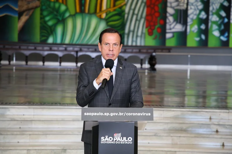 Coronavírus: "Nossa visão é positiva em relação a essa medida", afirmou Doria (Governo do Estado de São Paulo/Flickr)