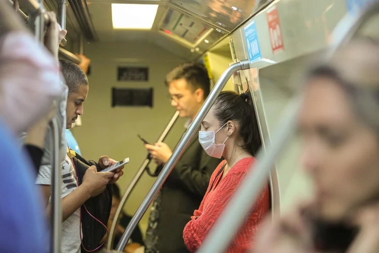 Metrô de São Paulo: estado tem mais de 30 infectados (DANIEL TEIXEIRA/Estadão Conteúdo)