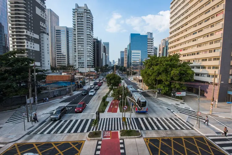 A Berrini é uma das áreas mais movimentadas de São Paulo. O trânsito intenso pode assustar alguns (Exame/Exame)