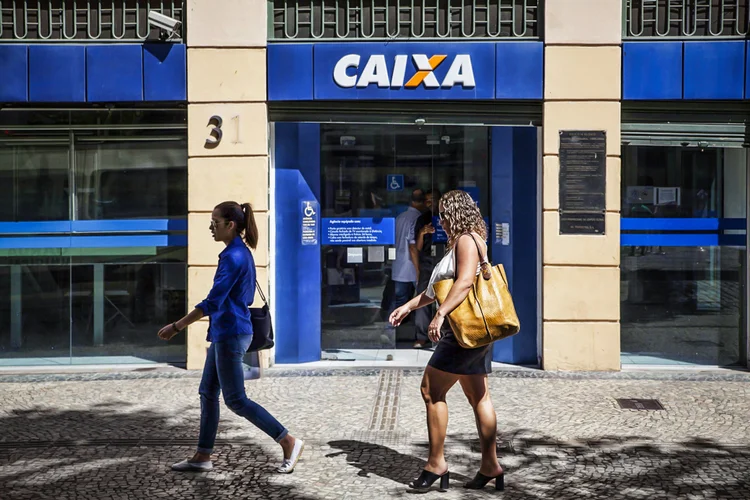 Agência da Caixa: única exigência dos bancos é que as parcelas do crédito estejam com pagamento em dia (Nadia Sussman/Getty Images/Getty Images)