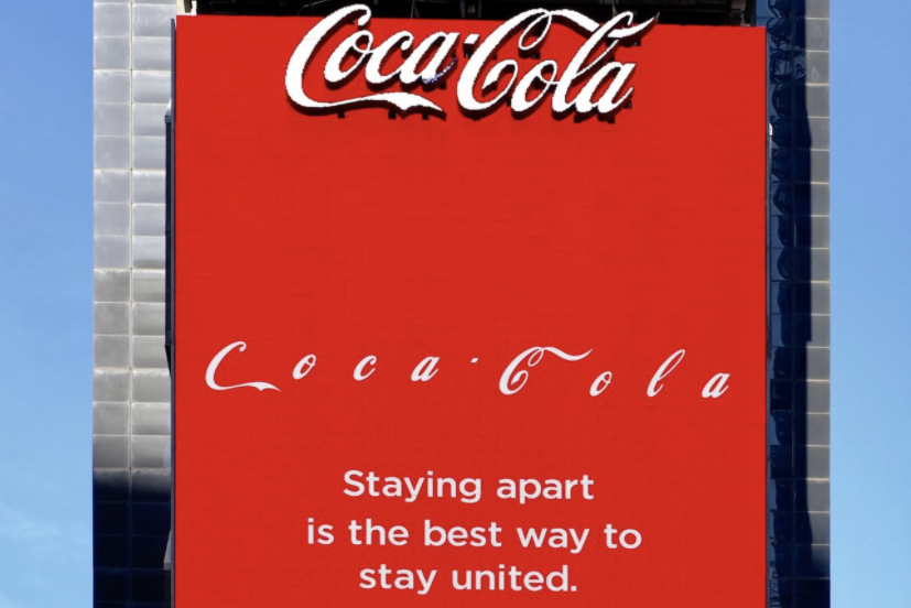 Campanha da Coca-Cola na Times Square, em Nova York. (McCann/Divulgação)
