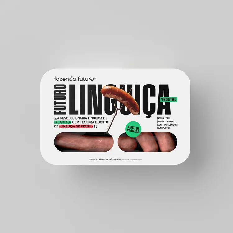 Linguiça com base vegetal  (Fazenda Futuro/Divulgação)