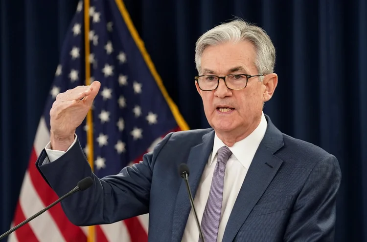 Presidente do Fed, Jerome Powell, reforça continuidade da política monetária adotada pelo banco central americano (Kevin Lamarque/Reuters)