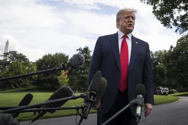 Donald Trump: "Nós estamos fazendo uma investigação muito minuciosa dessa terrível situação que aconteceu", (Sarah Silbiger/Bloomberg/Getty Images)