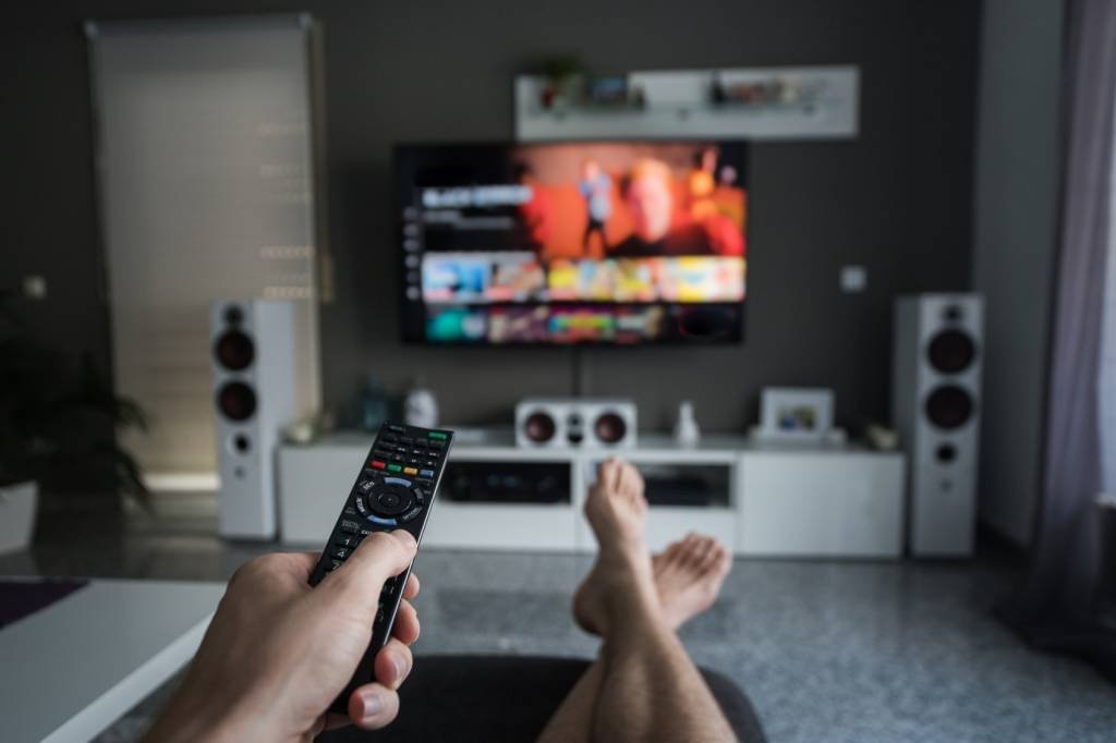 Novo modelo de TV permite que o espectador ative chaves online de interação com o conteúdo transmitido, e possa comprar produtos e serviços (Dennis Fischer Photography/Getty Images)