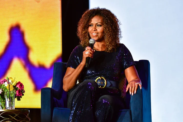 Michelle Obama: "Não só pela quarentena, mas também pelas lutas raciais, e só o fato de ver esse governo, ver a hipocrisia, dia após dia, é desanimador" (Erika Goldring / Colaborador/Getty Images)