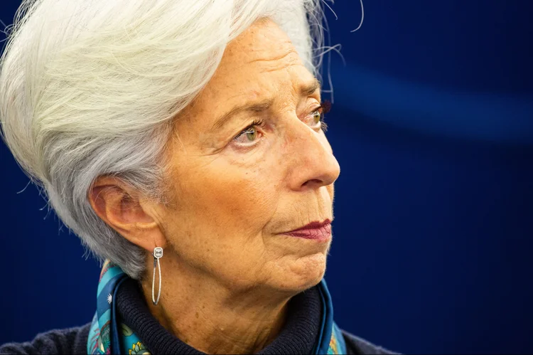 Lagarde: a chefe do BCE disse aos líderes da UE que, sem uma ação coordenada, a Europa “verá um cenário que lembrará a muitos a Grande Crise Financeira de 2008” (Philipp von Ditfurth/picture alliance/Getty Images)