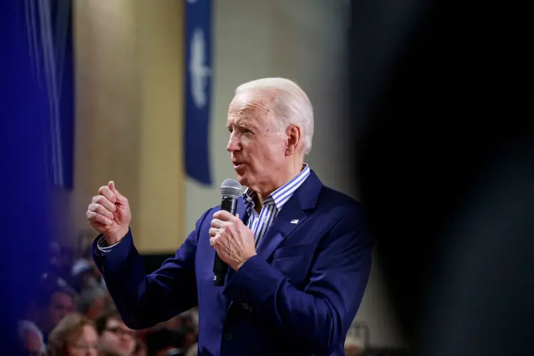 Joe Biden: Biden, ex-vice-presidente, espera que grandes vitórias nas primárias nesta terça o ajudem a acumular uma vantagem irreversível (Jeremy Hogan / Echoes Wire/Barcroft Medi/Getty Images)