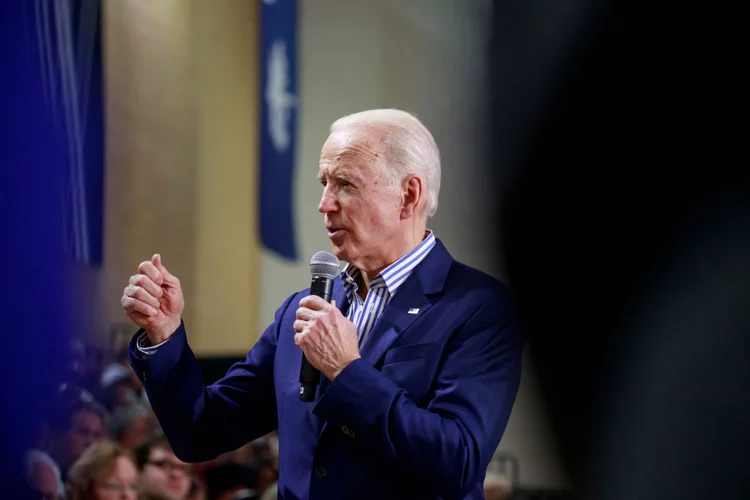 Joe Biden: Biden, ex-vice-presidente, espera que grandes vitórias nas primárias nesta terça o ajudem a acumular uma vantagem irreversível (Jeremy Hogan / Echoes Wire/Barcroft Medi/Getty Images)