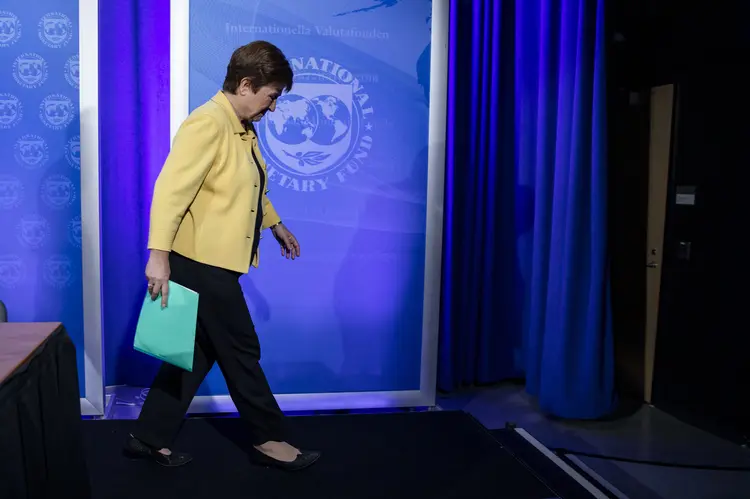 Diretora do FMI, Kristalina Georgieva. 04 de março de 2020. Foto: Samuel Corum/Getty Images) (Samuel Corum/Getty Images)