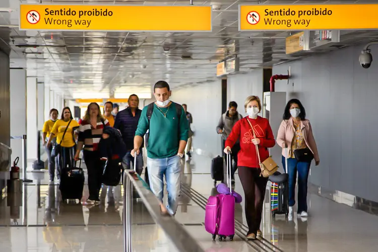 Aeroporto de Guarulhos: Terminal 2 funciona parcialmente e o Terminal 3 não sofreu alterações (Carol Coelho/Getty Images)