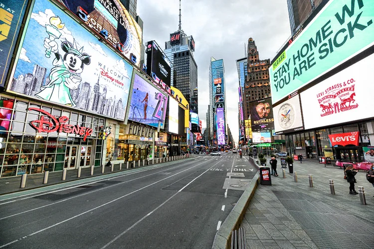 Cresce ansiedade em Nova York, epicentro de coronavírus nos EUA (Noam Galai/Getty Images)