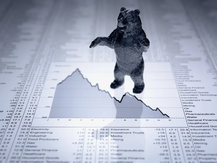 Bear Market: termo é usado para se referir à condição na qual, em meio ao pessimismo generalizado, os preços caem mais de 20% em relação às máximas recentes (Adam Gault/Getty Images)
