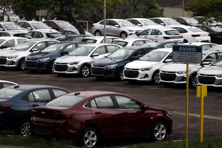 Pátio da General Motors em São José dos Campos, no interior de São Paulo | Foto: Roosevelt Cassio/Reuters (Roosevelt Cassio/Reuters)