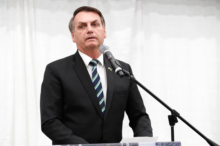 Jair Bolsonaro: em dia de caos, presidente defendeu o desempenho da economia (Alan Santos/PR/Flickr)