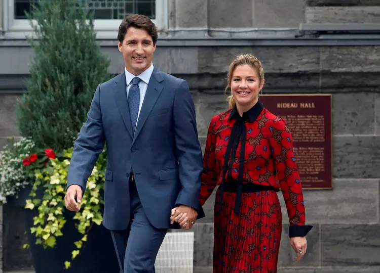 Justin Trudeau e Sophie Trudeau: primeiro-ministro do Canadá e esposa estão em isolamento (Patrick Doyle/Reuters)