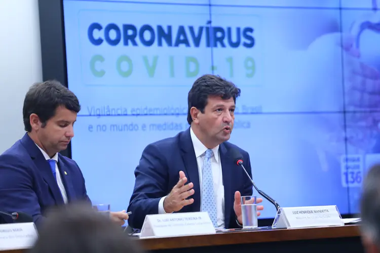 Mandetta: ministro da saúde participou de comissão na Câmara sobre o surto de coronavírus no mundo e a disseminação do vírus no Brasil (Vinícius Loures/Agência Câmara)