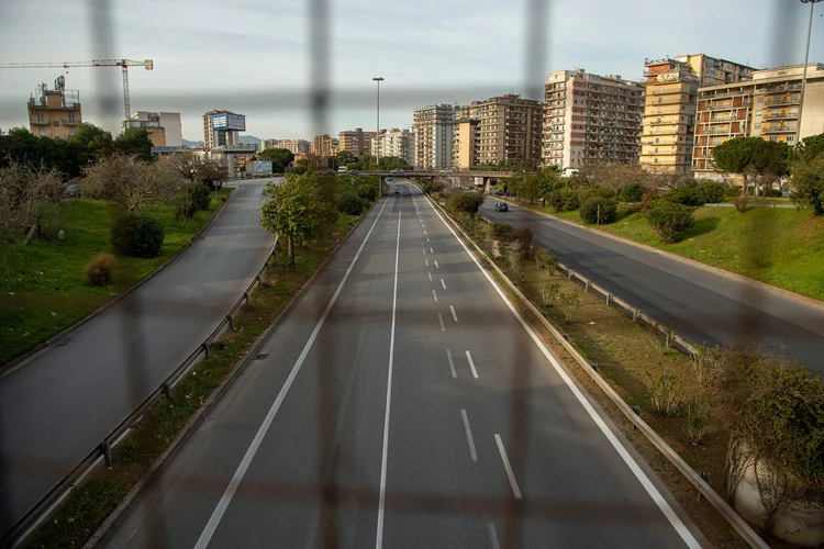 Quarentena na Itália: as economias do Japão, Alemanha, França e Itália já estavam encolhendo ou estagnadas antes do surto do vírus (Tullio Puglia/Getty Images)