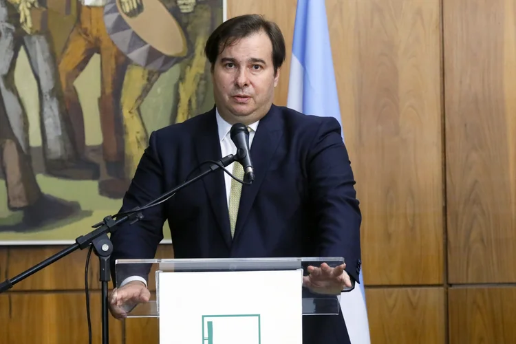 Rodrigo Maia: deputado avalia que os efeitos do coronavírus na economia brasileira podem afetar o crescimento do Produto Interno Bruto (Luis Macedo/Agência Câmara)