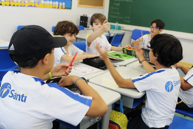 Escola Santi, em São Paulo, que faz parte do grupo Cogna (ex-Kroton) (Divulgação/Divulgação)