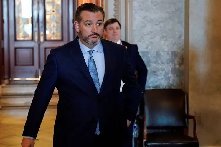 Ted Cruz: o senador disse que o contato com a pessoa se resumiu a "uma rápida conversa e um aperto de maõs" (Joshua Roberts/Reuters)