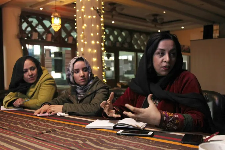 Cinema: Roya Sadat criou o primeiro festival de cinema feminino do Afeganistão em 2013 (afp/AFP)