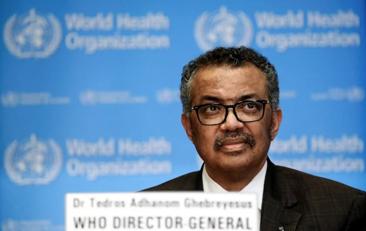 Tedros Adhanom Ghebreyesus, diretor-geral da OMS 
28/02/2020
REUTERS/Denis Balibouse (Denis Balibouse/Reuters)