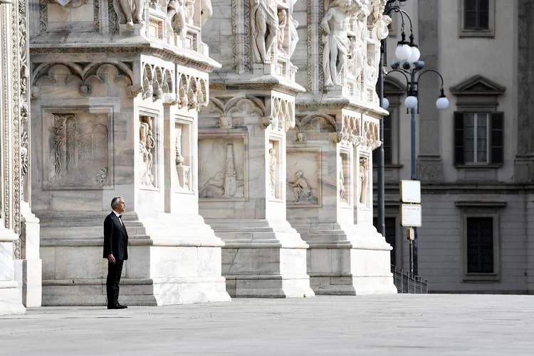 Centro de Milão: a cidade entra em lockdown na segunda, assim como a capital, Roma (Flavio Lo Scalzo/Reuters)