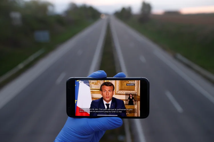 Macron: presidente assumiu que o país não estava preparado para a crise (Christian Hartmann/Reuters)