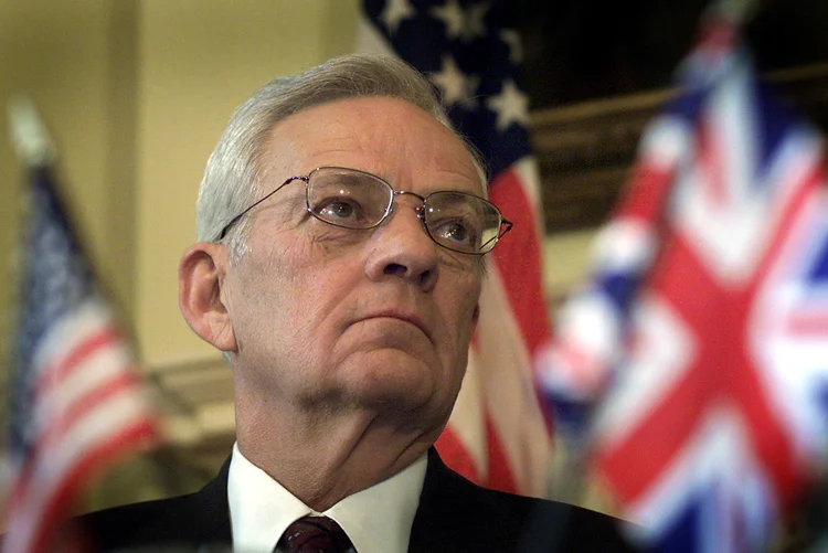 Paul O'Neill: trabalhou como secretário do Tesouro no primeiro mandato do presidente americano George W. Bush, entre 2001 e 2002 (REUTERS/Kieran Doherty/Reuters)