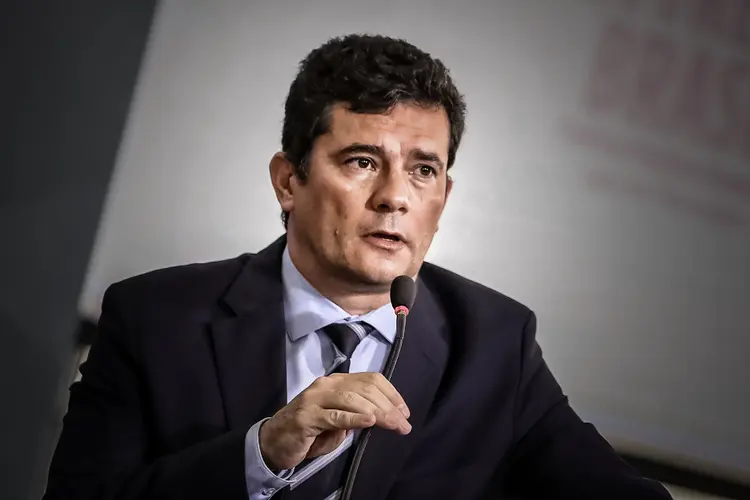 Moro: o ex-juiz fez a defesa de sua atuação na Operação Lava- Jato e, sem citar o presidente Jair Bolsonaro, falou de sua atuação no governo (Marcos Corrêa/PR/Flickr)