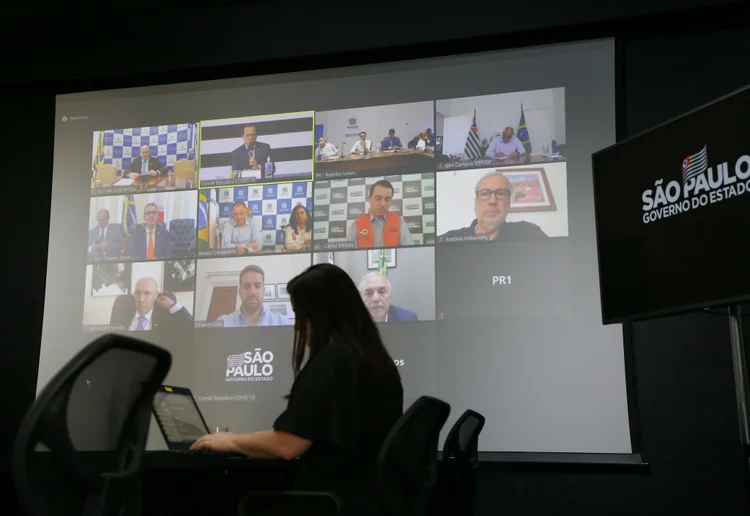 Cosud: reunião com governadores foi feita por teleconferência. (Divulgação/Divulgação)