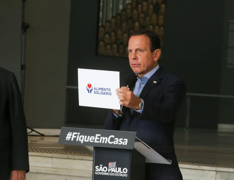 João Doria: governador anunciou ainda a contratação de 1.185 profissionais da saúde para atuar no sistema de saúde pública do Estado (Governo do Estado de São Paulo/Flickr)