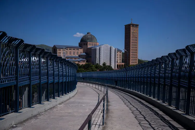 Aparecida do Norte: local, destino turístico religioso, está vazio por causa da pandemia do coronavírus (Buda Mendes/Getty Images)