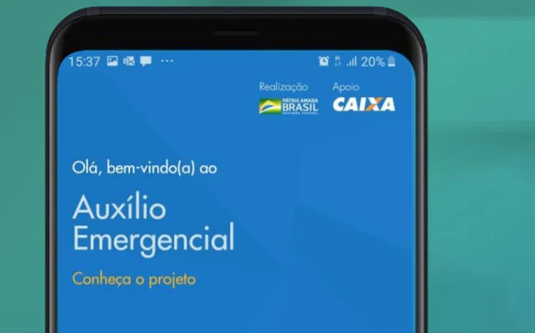 App Caixa Auxílio-Emergencial: para receber o auxílio o beneficiado pode indicar uma conta de sua preferência (Caixa/Reprodução)