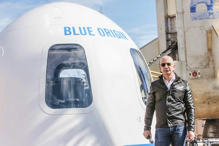 Blue Origin: empresa de Bezos foi uma das selecionadas (Matthew Staver/Bloomberg/Getty Images)