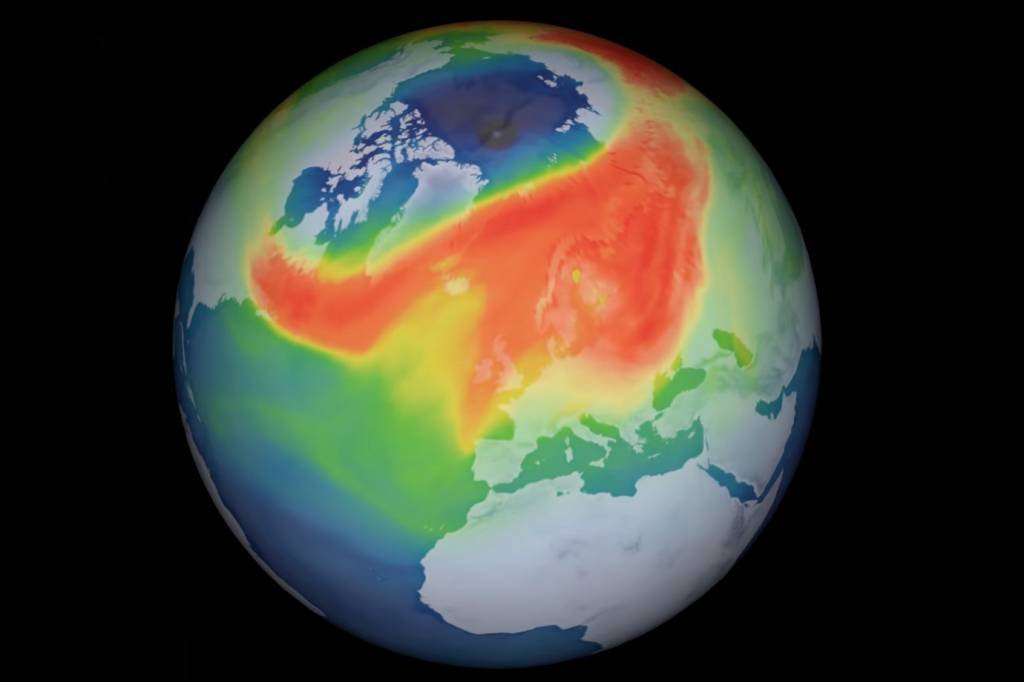 Camada: estima-se que a camada de ozônio se recupere aos níveis registrados no início da década de 1980 apenas em 2050 (ESA/Reprodução)