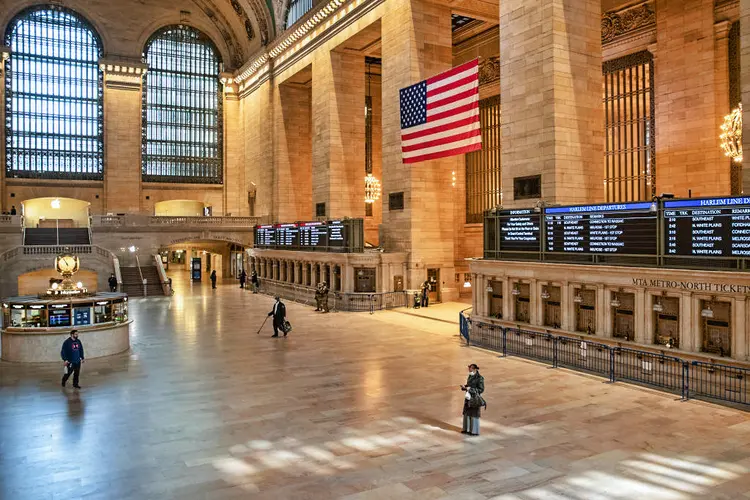 Nova York: cidade é a mais afetada pelo vírus nos Estados Unidos, novo epicentro da doença (Bloomberg / Colaborador/Getty Images)