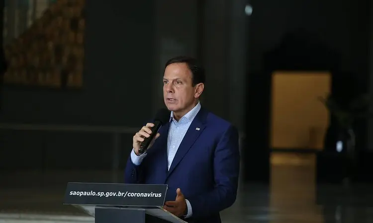 João Doria: nova entrevista diária a partir de hoje, da secretaria de Saúde (Governo de SP/Divulgação)