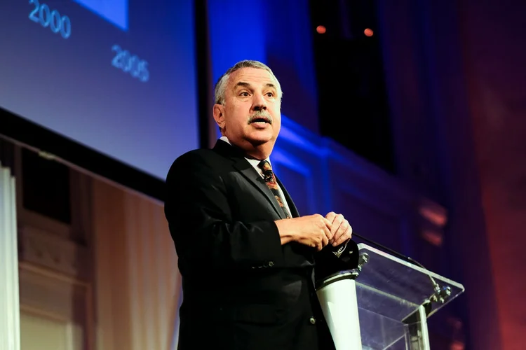 Thomas L. Friedman: "As pessoas mudarão seus hábitos rapidamente se tiverem uma forte razão para fazê-lo" (Sean Zanni / Colaborador/Getty Images)