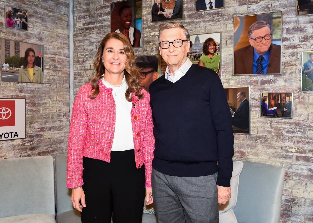 Melinda e Bill Gates 
Feb 12, 2019.  (Michele Crowe/CBS/Getty Images)