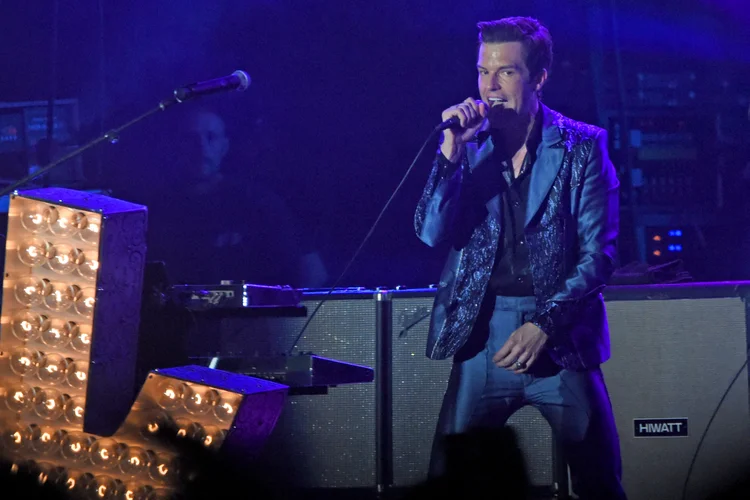 The Killers: banda se apresentará às 16h, na conta de Instagram da banda (Photo by Stephen J. Cohen/Getty Images)