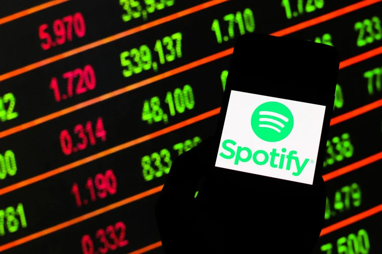 Spotify: receita subiu para 1,85 bilhão de euros no trimestre encerrado em março (Filip Radwanski/SOPA Images/Getty Images)