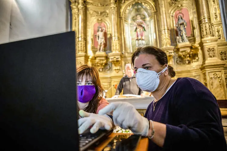 Espanha: país é o segundo mais castigado no mundo pelo novo coronavírus (Martí Navarro/SOPA Images/LightRocket/Getty Images)