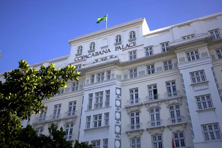Hotel Copacabana Palace, no Rio, teve festa de sexta (14) para sábado (15). (Andia/Getty Images)
